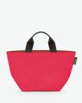 "Packshot of a 1027N tote bag
with short polyprop handles and a zipper and an inside pocket.
The bag is made of solid nylon in a medium size.
Sac cabas a poignees courtes en nylon bicolore dans un format M"